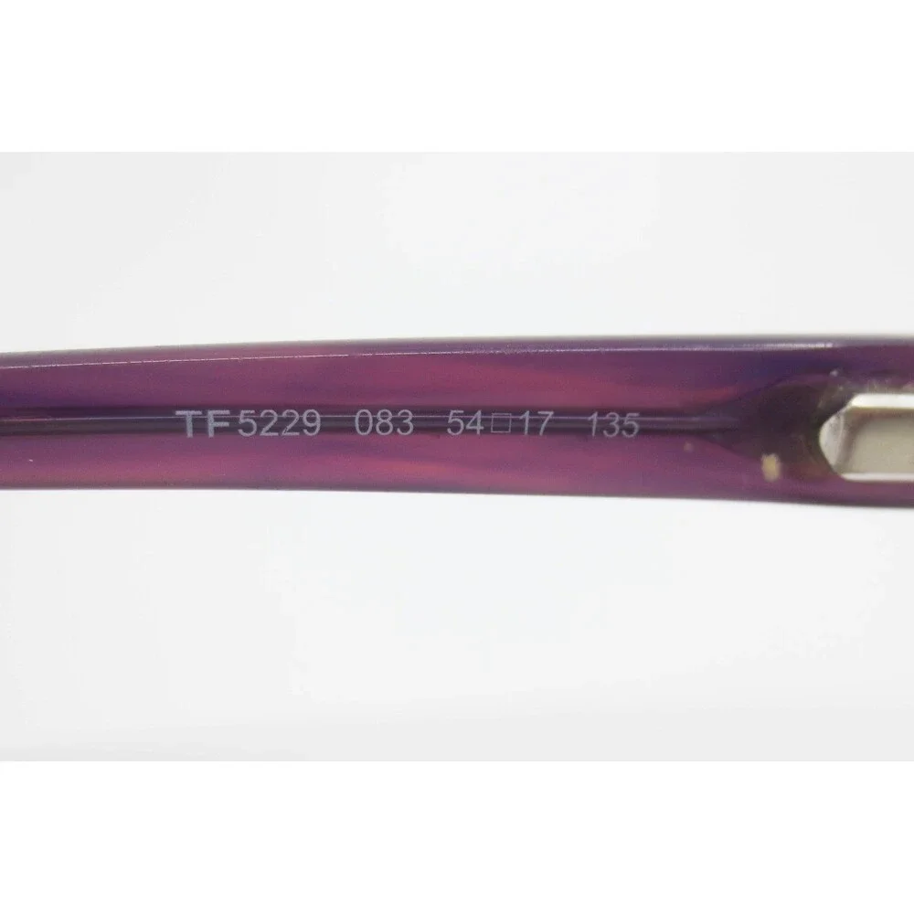 Tom Ford TF5229 083 Purple Pink Marble Cat Eye Eyeglasses Frames 54-17-135 Italy
